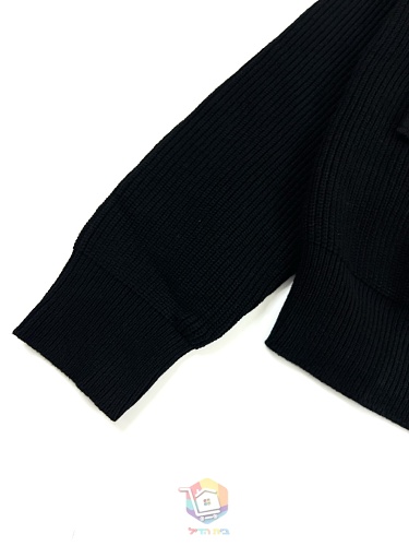 קרדיגן Louis Vuitton Embroidered Signature שחור, תמונה 9