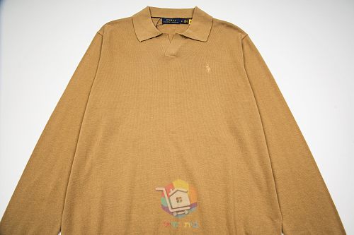 פולו סרוג בשרוול ארוך Polo Ralph Lauren, כחול כהה או קאמל, תמונה 11