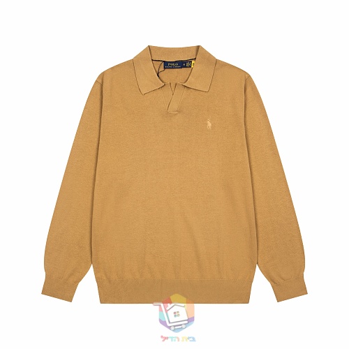 פולו סרוג בשרוול ארוך Polo Ralph Lauren, כחול כהה או קאמל, תמונה 13