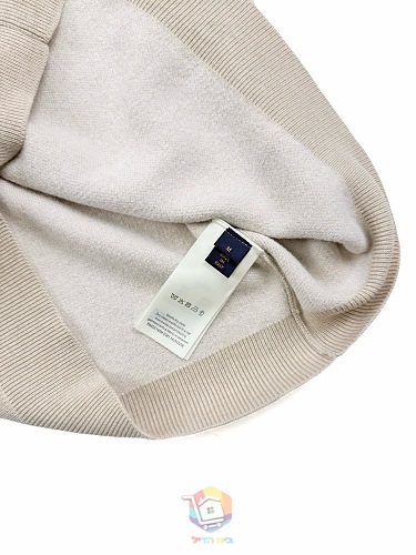 סוודר Louis Vuitton Ribbed Wool Half-Zip Pullover, בז', תמונה 27