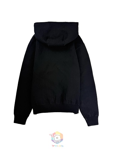ז'קט Louis Vuitton Monogram Reversible Double Face עם קפוצ'ון, שחור, תמונה 10
