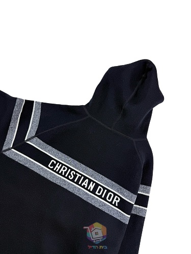 קרדיגן Dior Reversible Zipped Cardigan with Hood, כחול כהה או אפור, תמונה 5