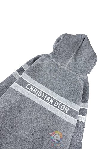 קרדיגן Dior Reversible Zipped Cardigan with Hood, כחול כהה או אפור, תמונה 30