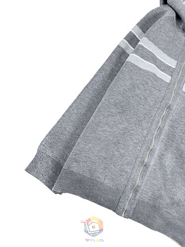קרדיגן Dior Reversible Zipped Cardigan with Hood, כחול כהה או אפור, תמונה 35