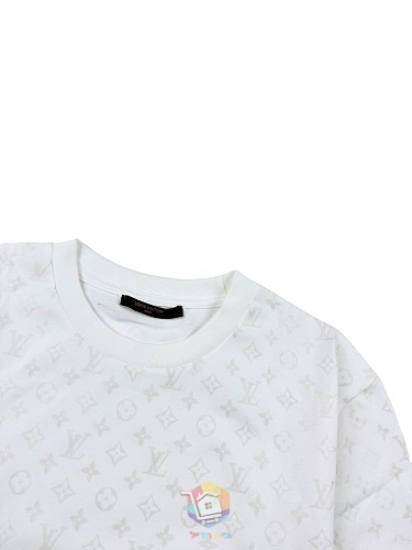 טישרט Louis Vuitton Monogram Firefly Printed T-Shirt שזוהרת בחושך, לבנה, תמונה 2