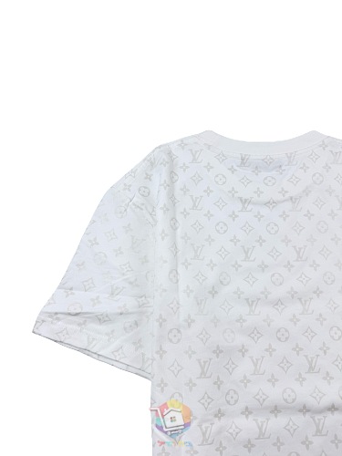 טישרט Louis Vuitton Monogram Firefly Printed T-Shirt שזוהרת בחושך, לבנה, תמונה 5