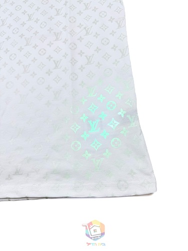 טישרט Louis Vuitton Monogram Firefly Printed T-Shirt שזוהרת בחושך, לבנה, תמונה 6