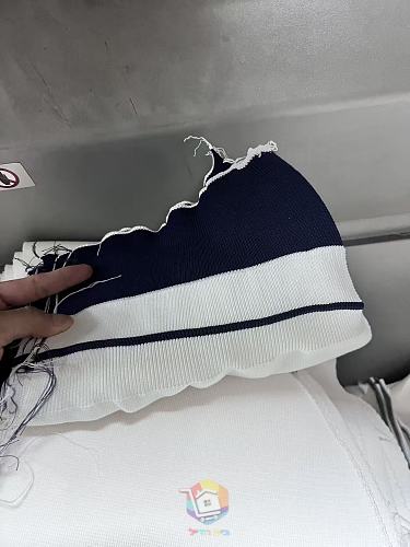 ז'קט טרנינג Louis Vuitton Hybrid Knit Track Top, לבן ואפור, תמונה 5