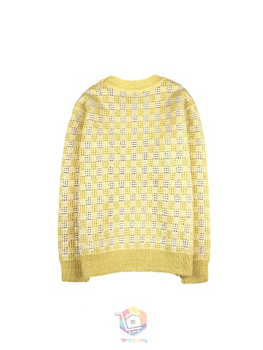 סוודר Louis Vuitton Tweedy Jacquard Crewneck, צהוב, תמונה 19