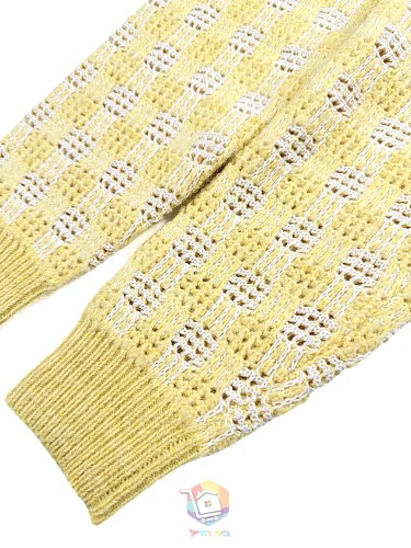 סוודר Louis Vuitton Tweedy Jacquard Crewneck, צהוב, תמונה 27