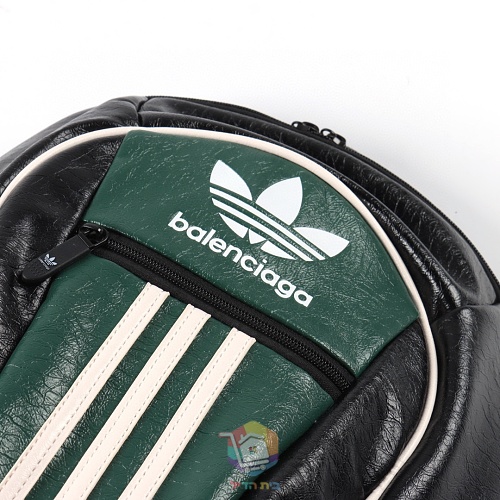 תרמיל Balenciaga x adidas Large Backpack, שחור או שחור וירוק, תמונה 2