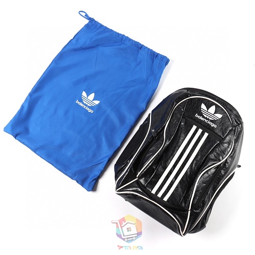 תרמיל Balenciaga x adidas Large Backpack, שחור או שחור וירוק, תמונה 7