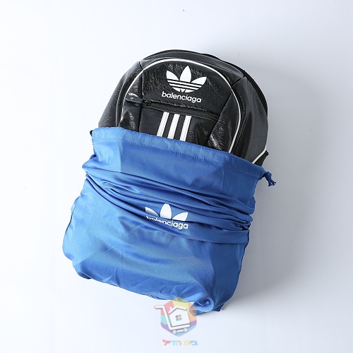 תרמיל Balenciaga x adidas Large Backpack, שחור או שחור וירוק, תמונה 8
