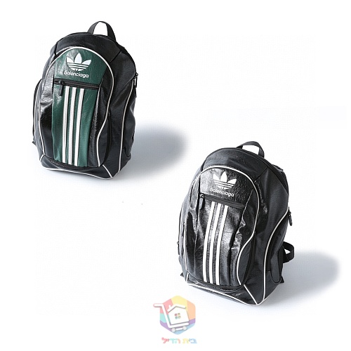 תרמיל Balenciaga x adidas Large Backpack, שחור או שחור וירוק, תמונה 26