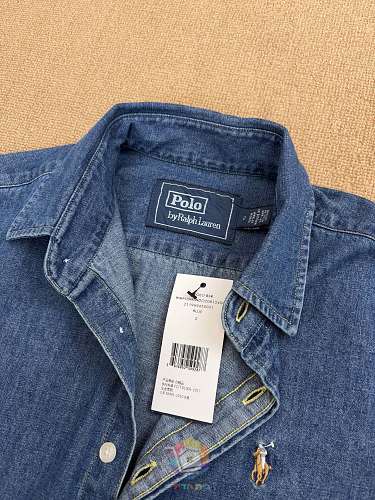חולצת ג'ינס Polo Ralph Lauren, כחול כהה או כחול בהיר, תמונה 11