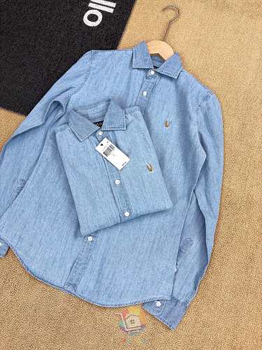 חולצת ג'ינס Polo Ralph Lauren, כחול כהה או כחול בהיר, תמונה 15