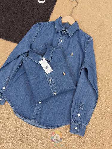 חולצת ג'ינס Polo Ralph Lauren, כחול כהה או כחול בהיר, תמונה 16