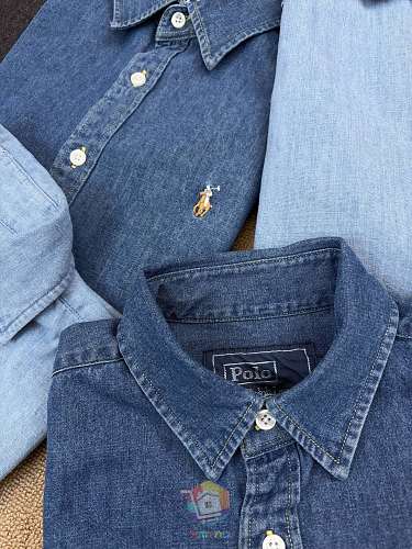חולצת ג'ינס Polo Ralph Lauren, כחול כהה או כחול בהיר, תמונה 17