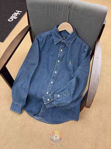 חולצת ג'ינס Polo Ralph Lauren, כחול כהה או כחול בהיר, תמונה 19