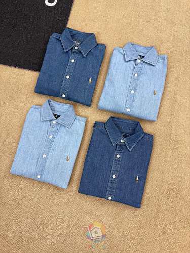 חולצת ג'ינס Polo Ralph Lauren, כחול כהה או כחול בהיר, תמונה 21