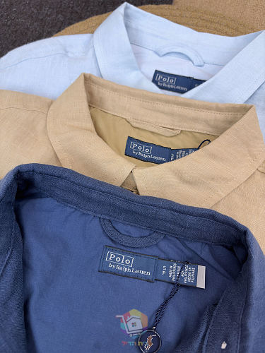 ז'קט פשתן Polo Ralph Lauren עם רוכסן וצווארון, בשישה גוונים, תמונה 4