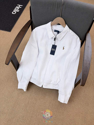 ז'קט פשתן Polo Ralph Lauren עם רוכסן וצווארון, בשישה גוונים, תמונה 14