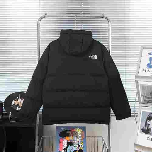 מעיל פוך The North Face עם קפוצ'ון, שחור, לבן או בז', תמונה 6