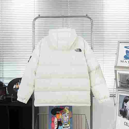 מעיל פוך The North Face עם קפוצ'ון, שחור, לבן או בז', תמונה 7