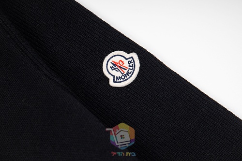 קרדיגן סרוג עם רוכסן Moncler ופאץ' לוגו בשרוול, קאמל או שחור, תמונה 7