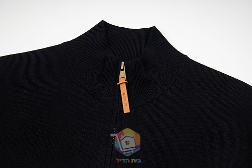 קרדיגן סרוג עם רוכסן Moncler ופאץ' לוגו בשרוול, קאמל או שחור, תמונה 9