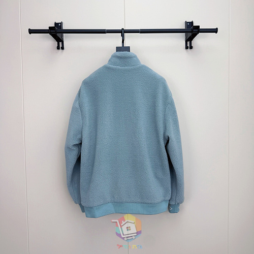 ז'קט פליז Louis Vuitton Signature Patch Fleece Blouson, תכלת, תמונה 8