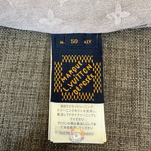 ז'קט Louis Vuitton Monogram Embossed Nubuck Blouson, אפור, ורוד או שחור, תמונה 2