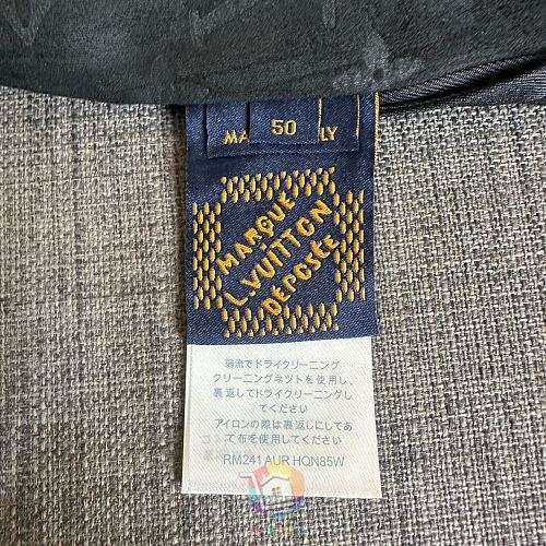 ז'קט Louis Vuitton Monogram Embossed Nubuck Blouson, אפור, ורוד או שחור, תמונה 18