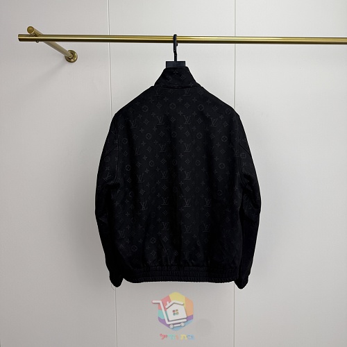 ז'קט Louis Vuitton Monogram Embossed Nubuck Blouson, אפור, ורוד או שחור, תמונה 23