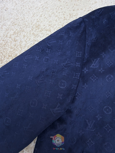 ז'קט Louis Vuitton Monogram Embossed Tracksuit Jacket מזמש, כחול כהה, תמונה 15