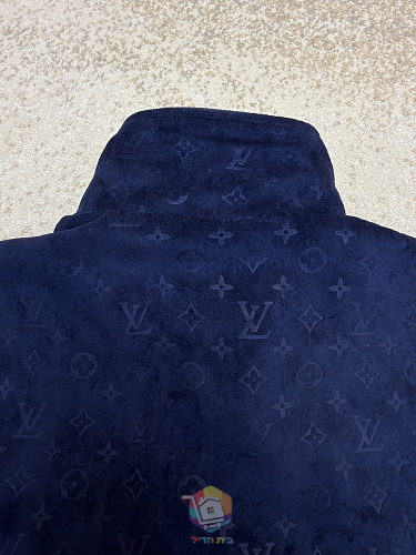 ז'קט Louis Vuitton Monogram Embossed Tracksuit Jacket מזמש, כחול כהה, תמונה 16