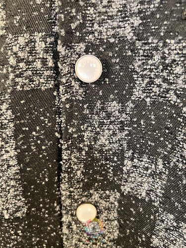 ז'קט וארסיטי Louis Vuitton עם דוגמת משבצות ורקמת פנינים, תמונה 8