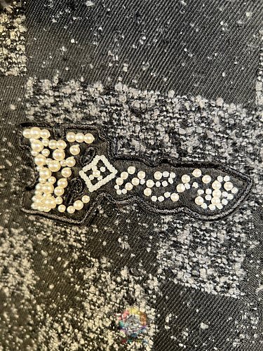ז'קט וארסיטי Louis Vuitton עם דוגמת משבצות ורקמת פנינים, תמונה 9