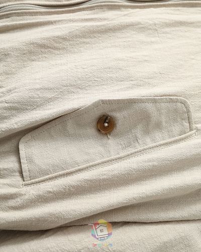 ז'קט בומבר Polo Ralph Lauren בצבע שמנת עם צווארון עומד, תמונה 12