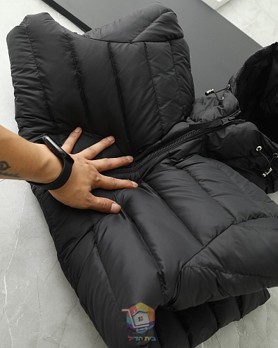 מעיל פוך Moncler Galion עם קפוצ'ון, שחור, תמונה 16