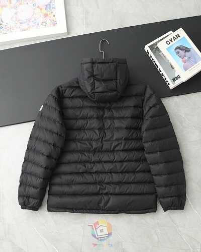 מעיל פוך Moncler Galion עם קפוצ'ון, שחור, תמונה 18