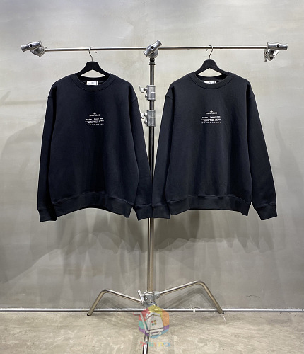 סווטשירט Stone Island עם הדפס לוגו, בשתי גרסאות הדפס, תמונה 9