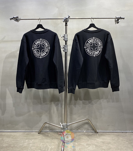 סווטשירט Stone Island עם הדפס לוגו, בשתי גרסאות הדפס, תמונה 16