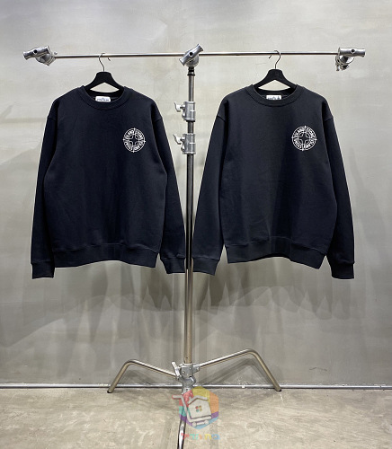 סווטשירט Stone Island עם הדפס לוגו, בשתי גרסאות הדפס, תמונה 17