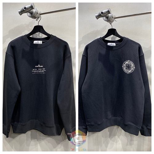 סווטשירט Stone Island עם הדפס לוגו, בשתי גרסאות הדפס, תמונה 18
