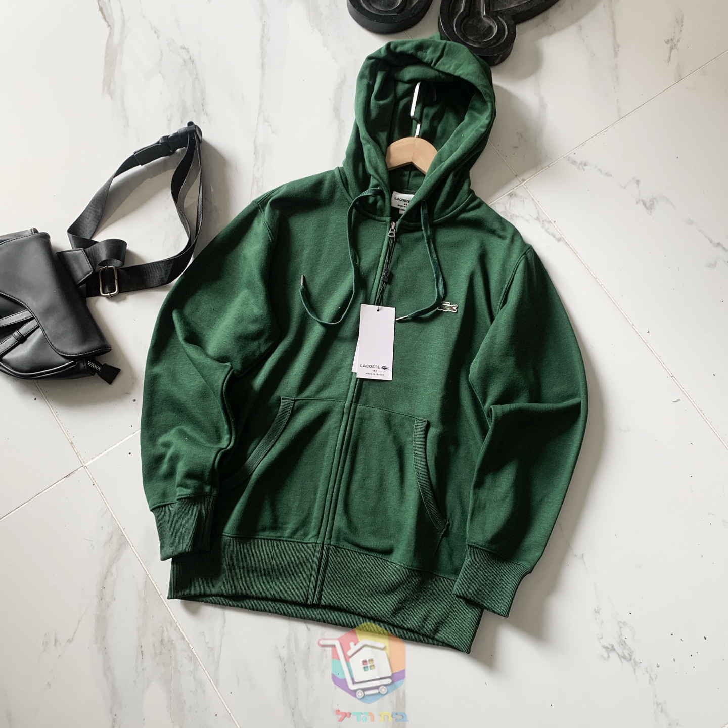 Худи на молнии Lacoste, пять расцветок