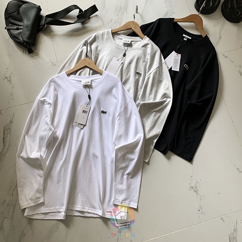 חולצת שרוול ארוך Lacoste, לבנה, אפורה או שחורה, תמונה 9
