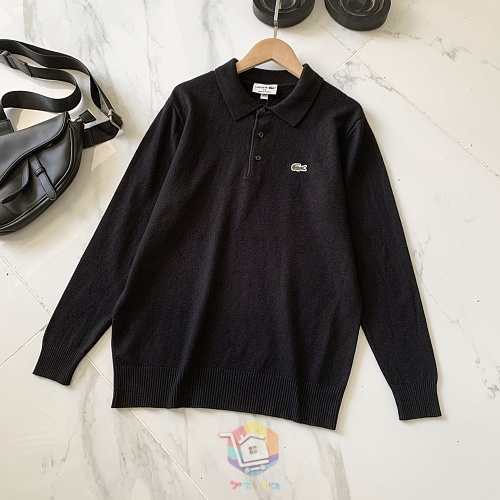פולו סרוג בשרוול ארוך Lacoste, בחמישה גוונים, תמונה 3