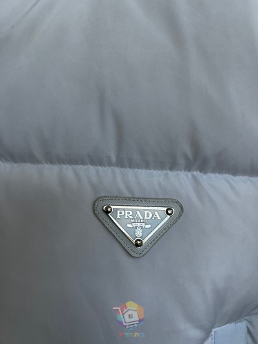 מעיל פוך קצר Prada, שחור, לבן או תכלת, תמונה 5