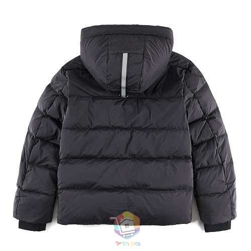 מעיל פוך Canada Goose עם קפוצ'ון, חום אפרפר או שחור, תמונה 10